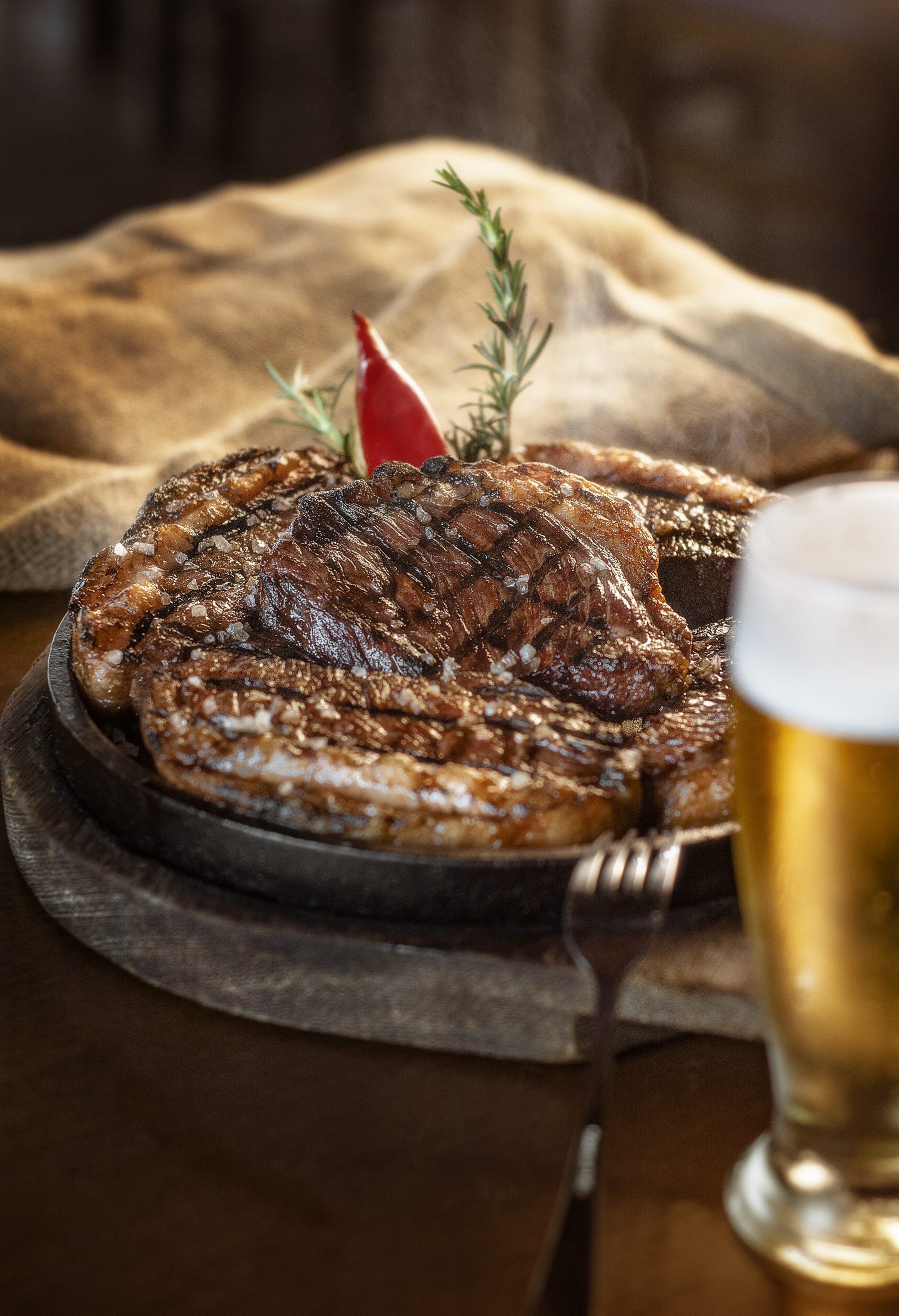 Picanha na brasa do Recanto